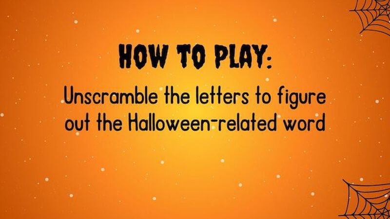 Word Scramble Halloween Edition